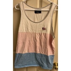 OFWGKTA ODD FUTURE Tank Top Men's Medium Tri Color Shirt Pink Blue White Hip Hop